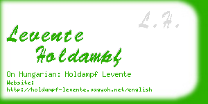 levente holdampf business card